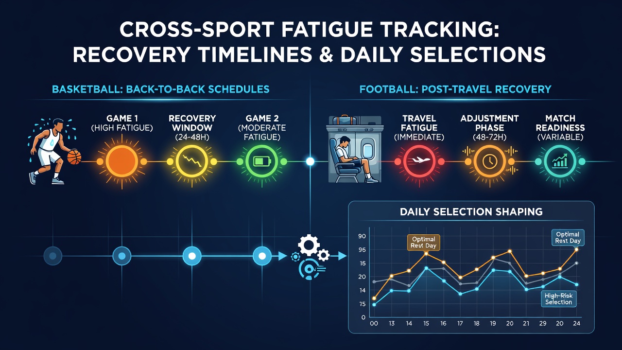 Athletes monitoring recovery metrics after intense schedules in basketball and football