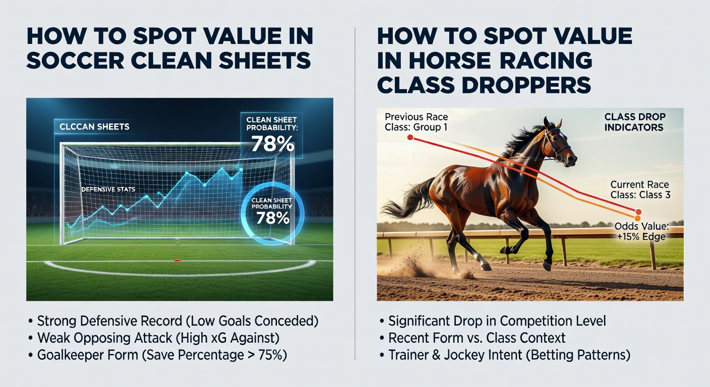 Horse surging ahead in a race after dropping in class, jockey urging it on