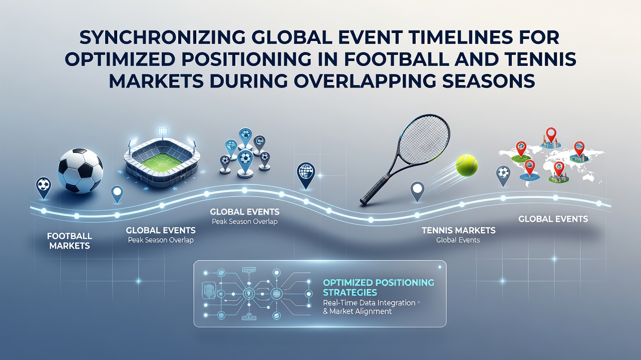 Global sports calendar showing football and tennis event overlaps across time zones
